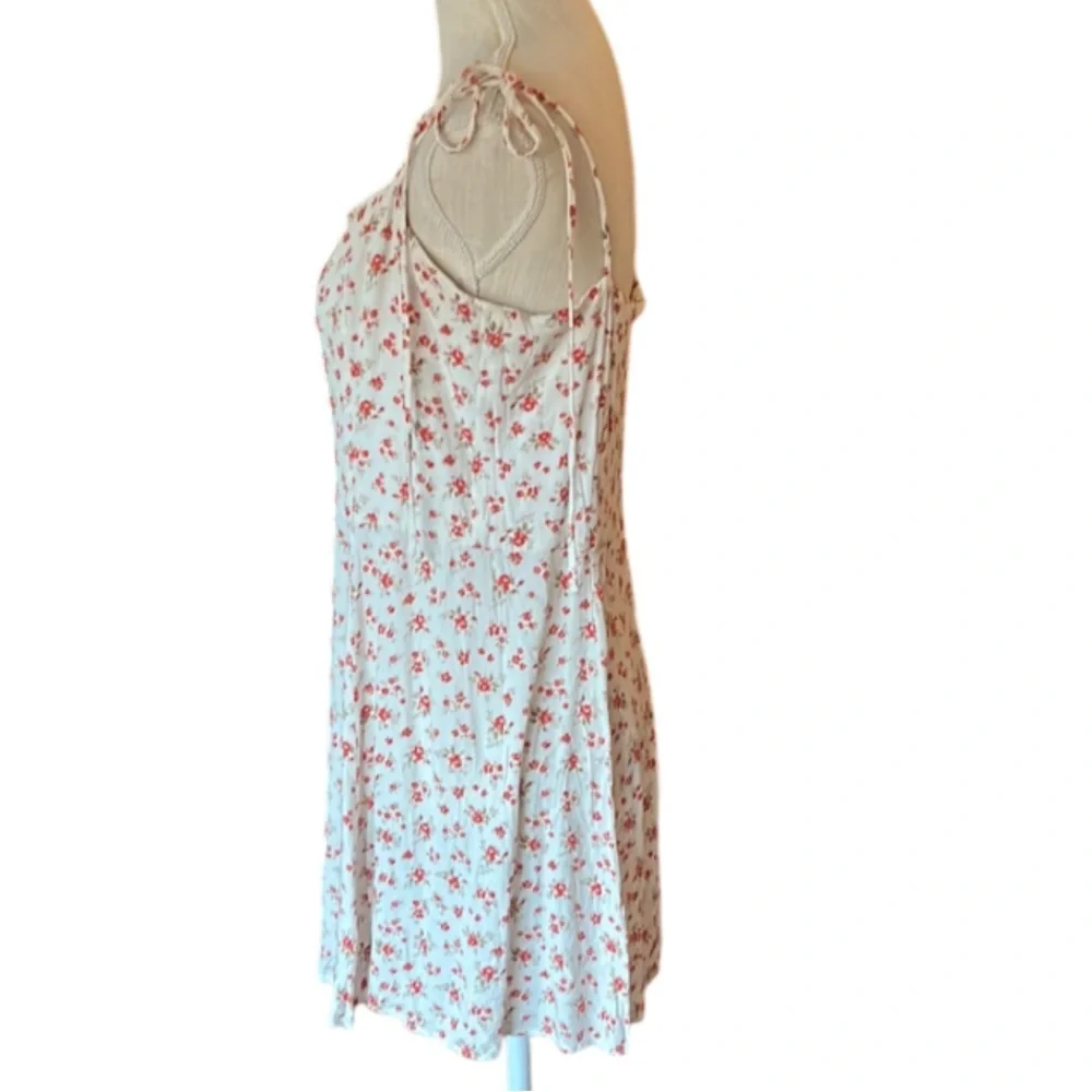 Reformation Bisque Floral Print Mini Dress- 12 - Picture 4 of 14